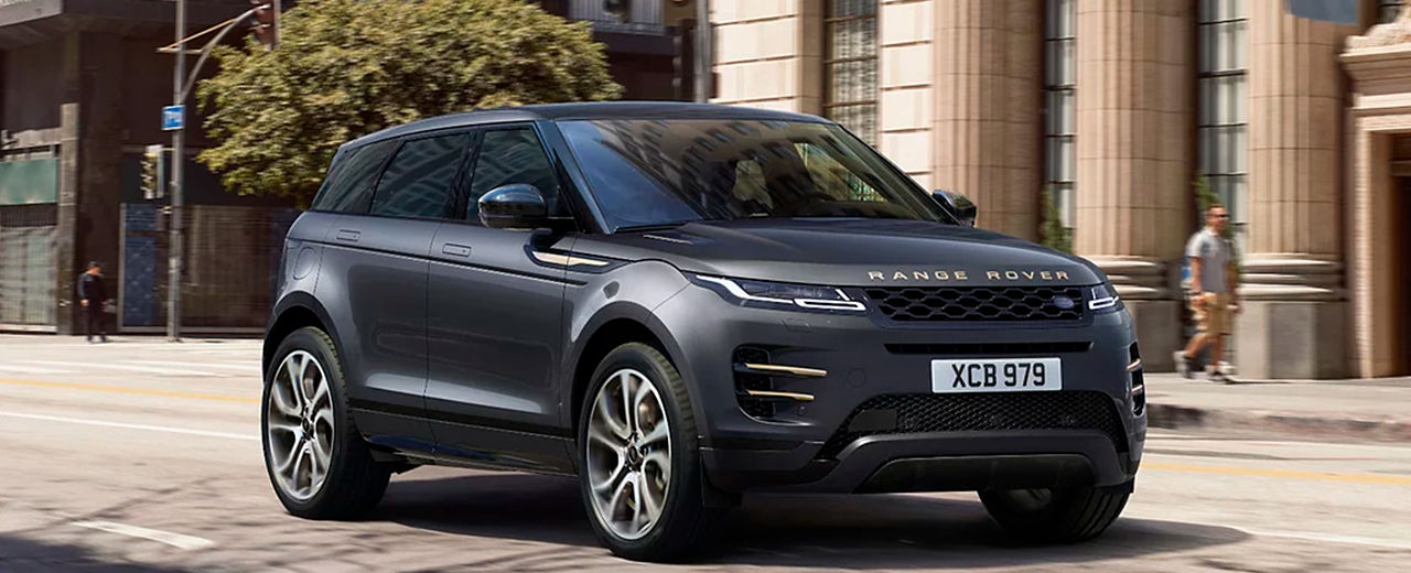 Range Rover Evoque on the road