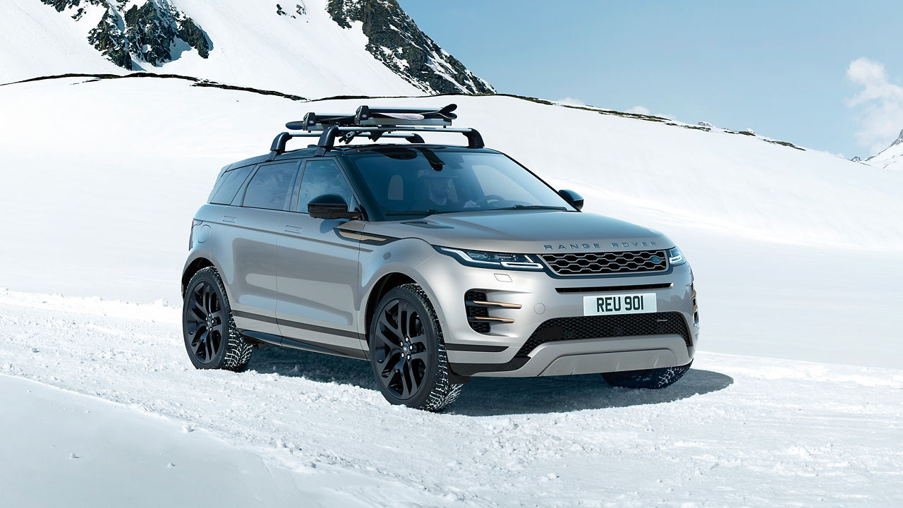 Evoque on snowy area