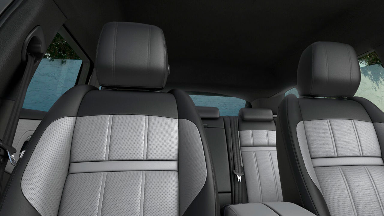 Front Seat Details of the modern luxury Evoque