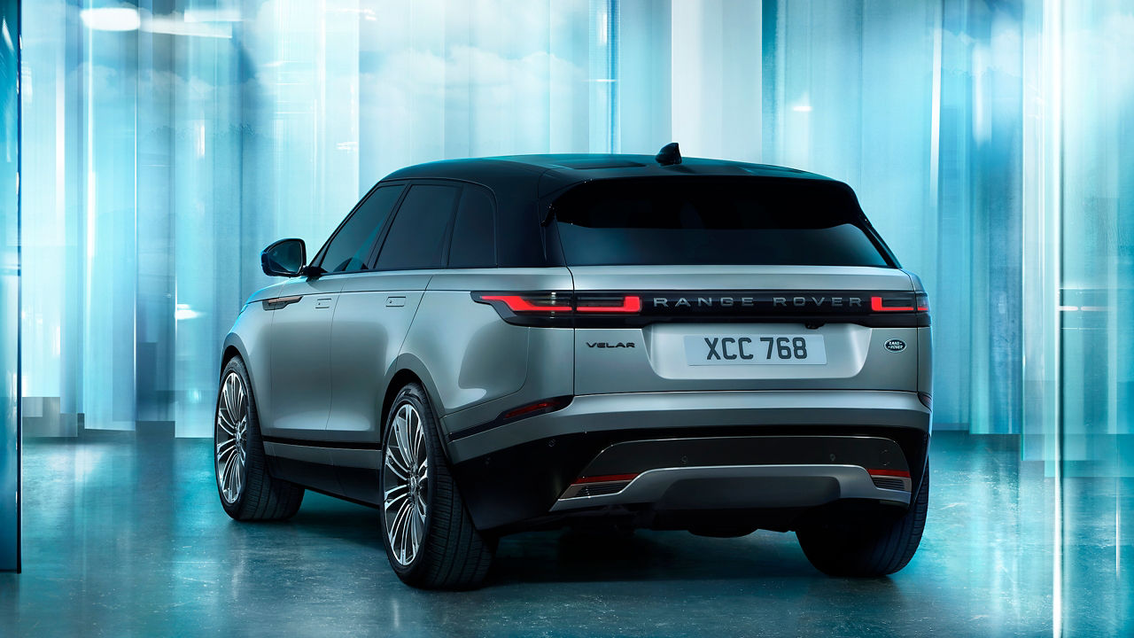 Parked Range Rover Velar during the launch