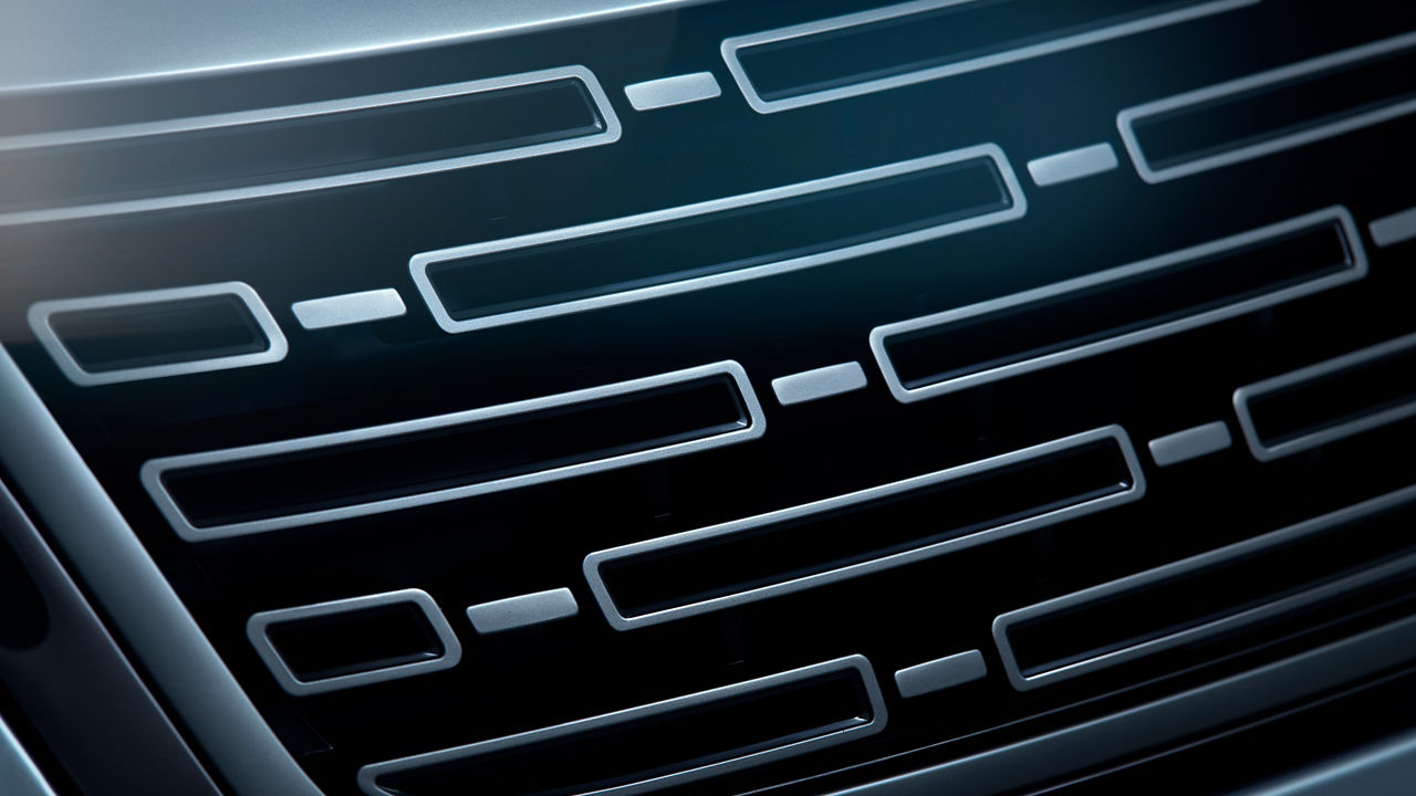 Range Rover Velar front Grille close-up