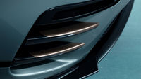 Range Rover Velar closeup of the headlight