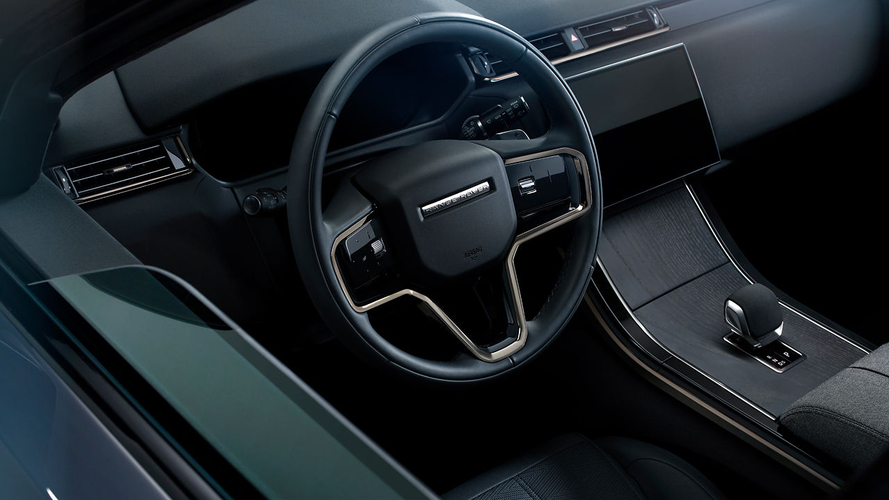 2025 Land Rover Range Rover Velar center console. 