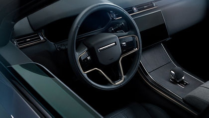  Interior steering wheel of Range Rover Velar