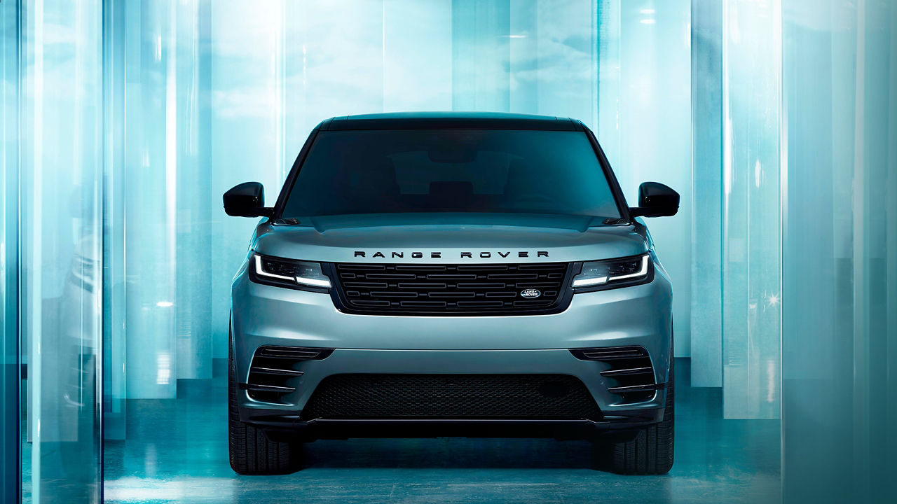 Front view of Range Rover Velar.