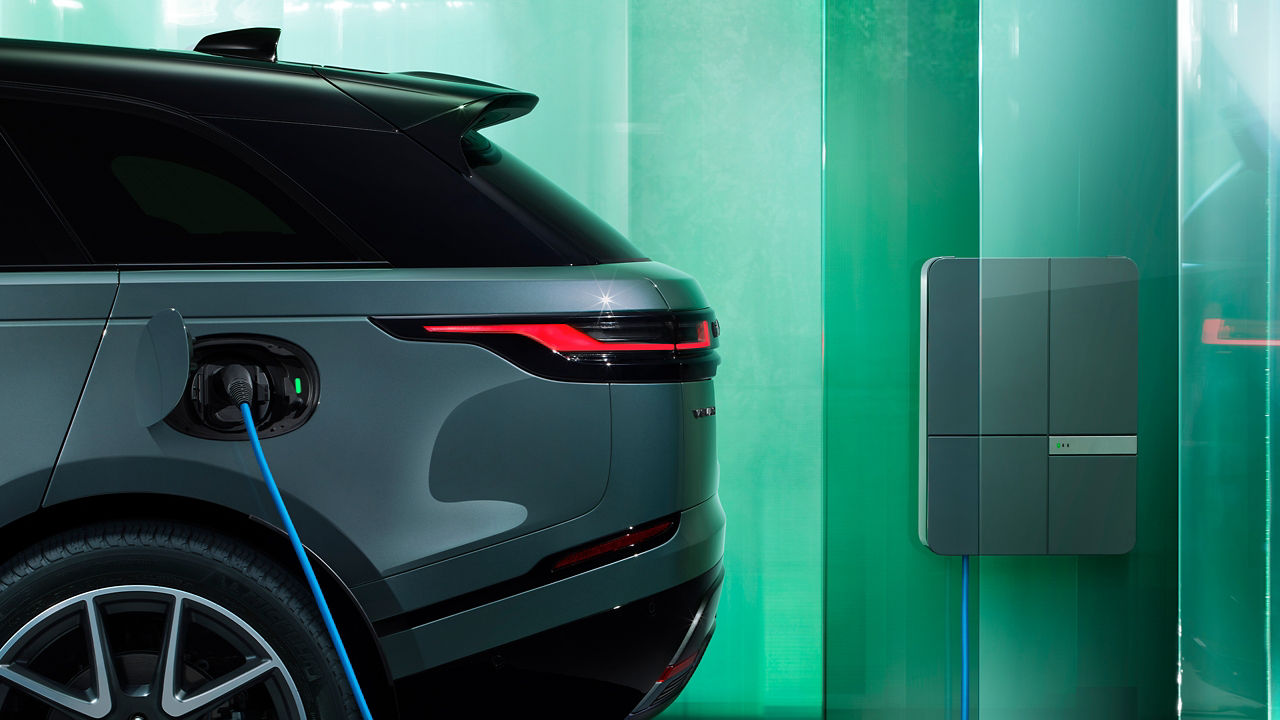 Range Rover Velar charging at the phev station point