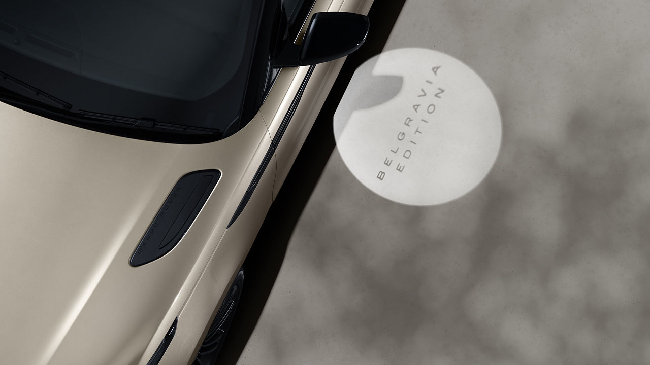 Belgravia Edition engraved in spotlight