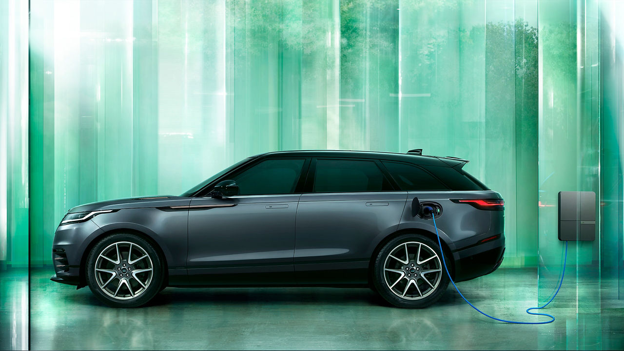 Range Rover velar Parked in EV charging Station