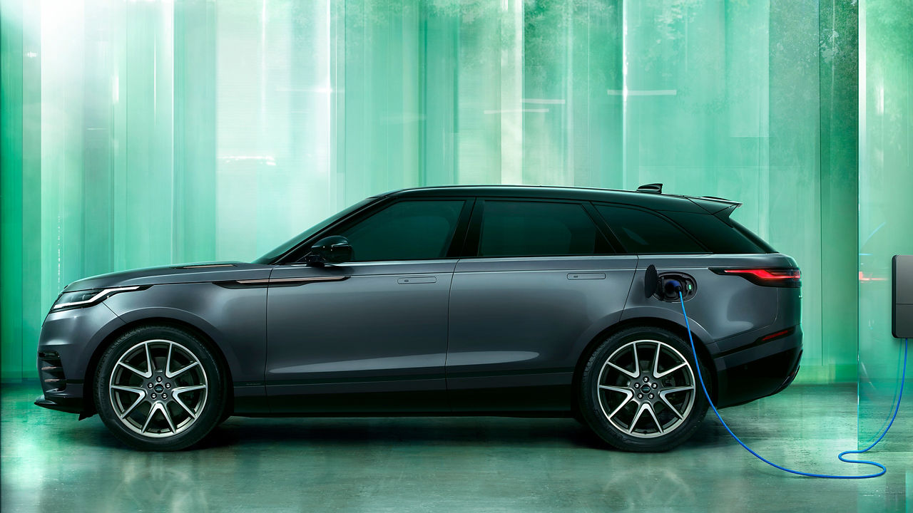 Range Rover velar Parked in EV charging Station