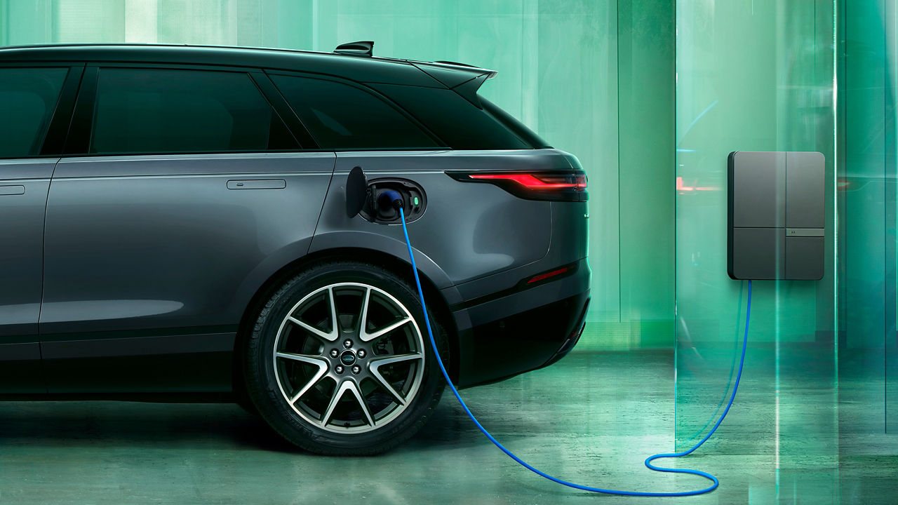 Range Rover velar Parked in EV charging Station