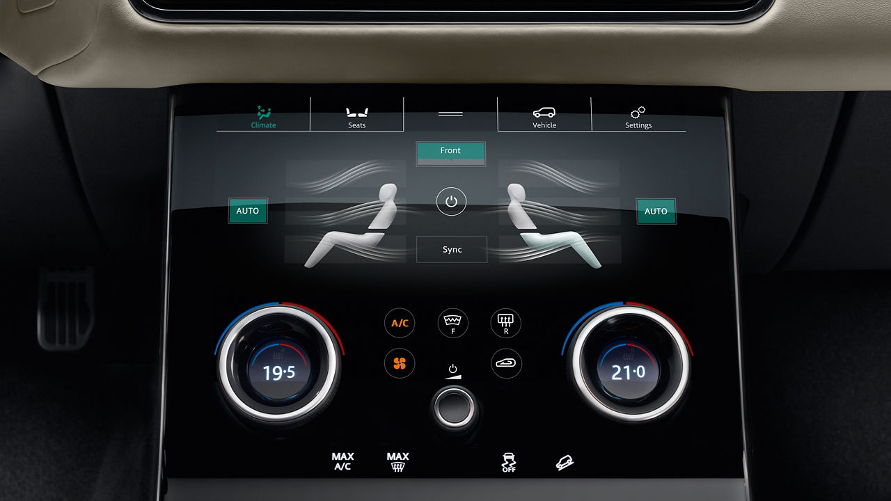 Land Rover Velar Digital Climate control system