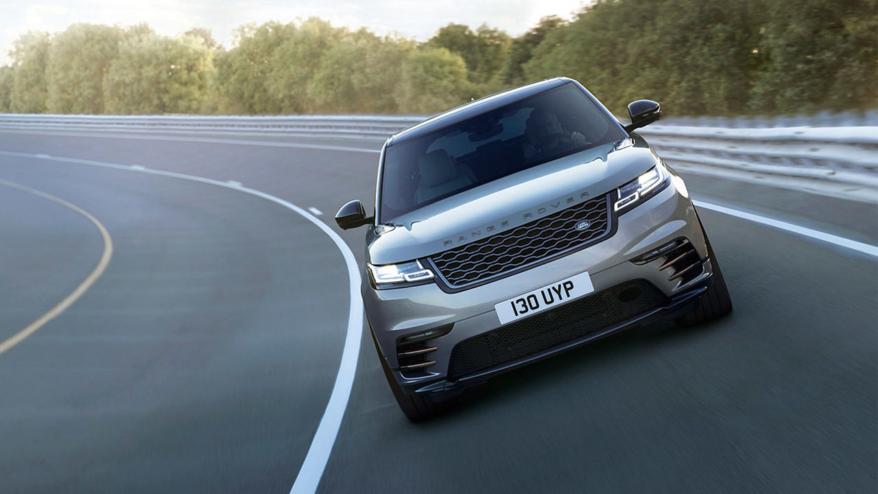 Range Rover Velar driving on the road