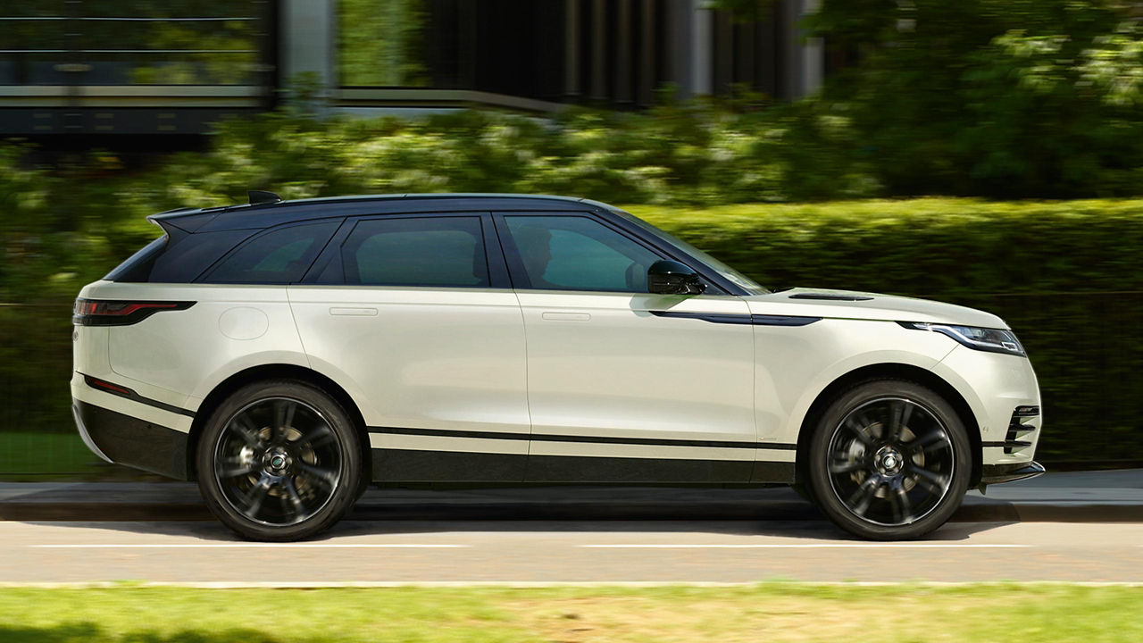 Range Rover Velar driving on the road