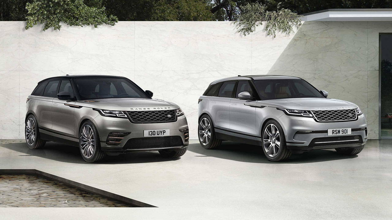 Two Range Rover Velar Parked outside the house