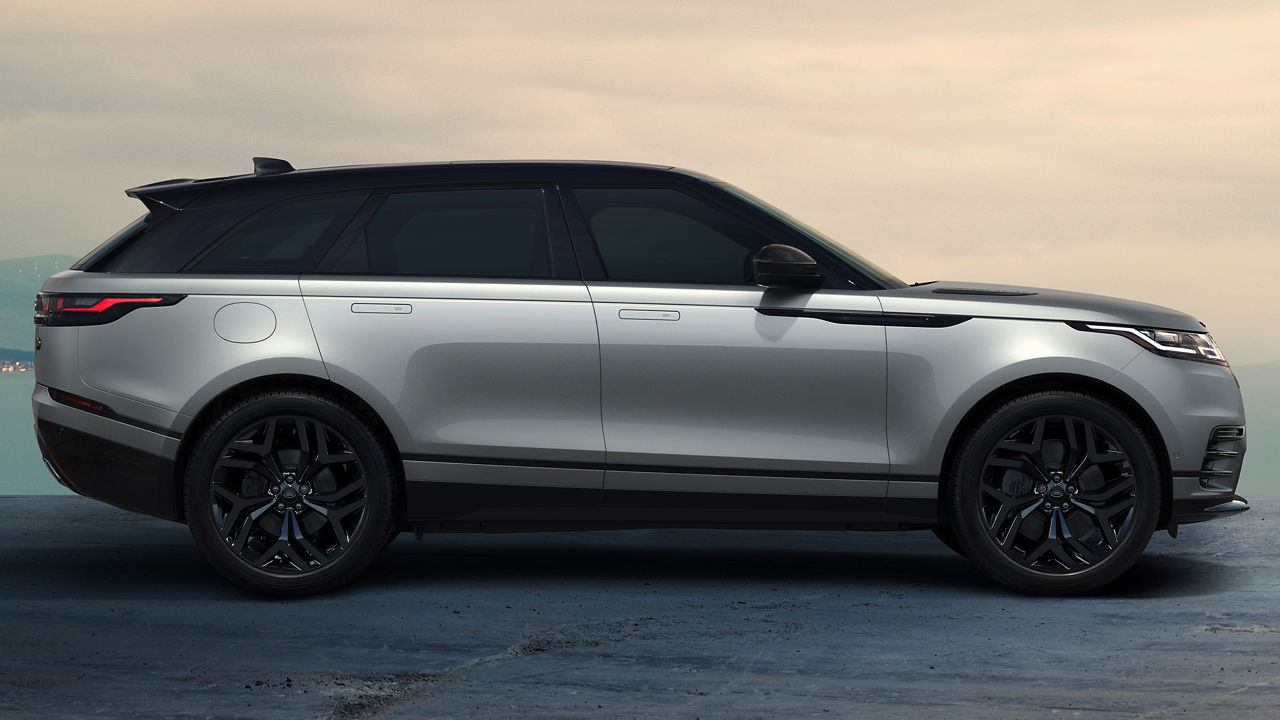 Parked Velar At River Side Road