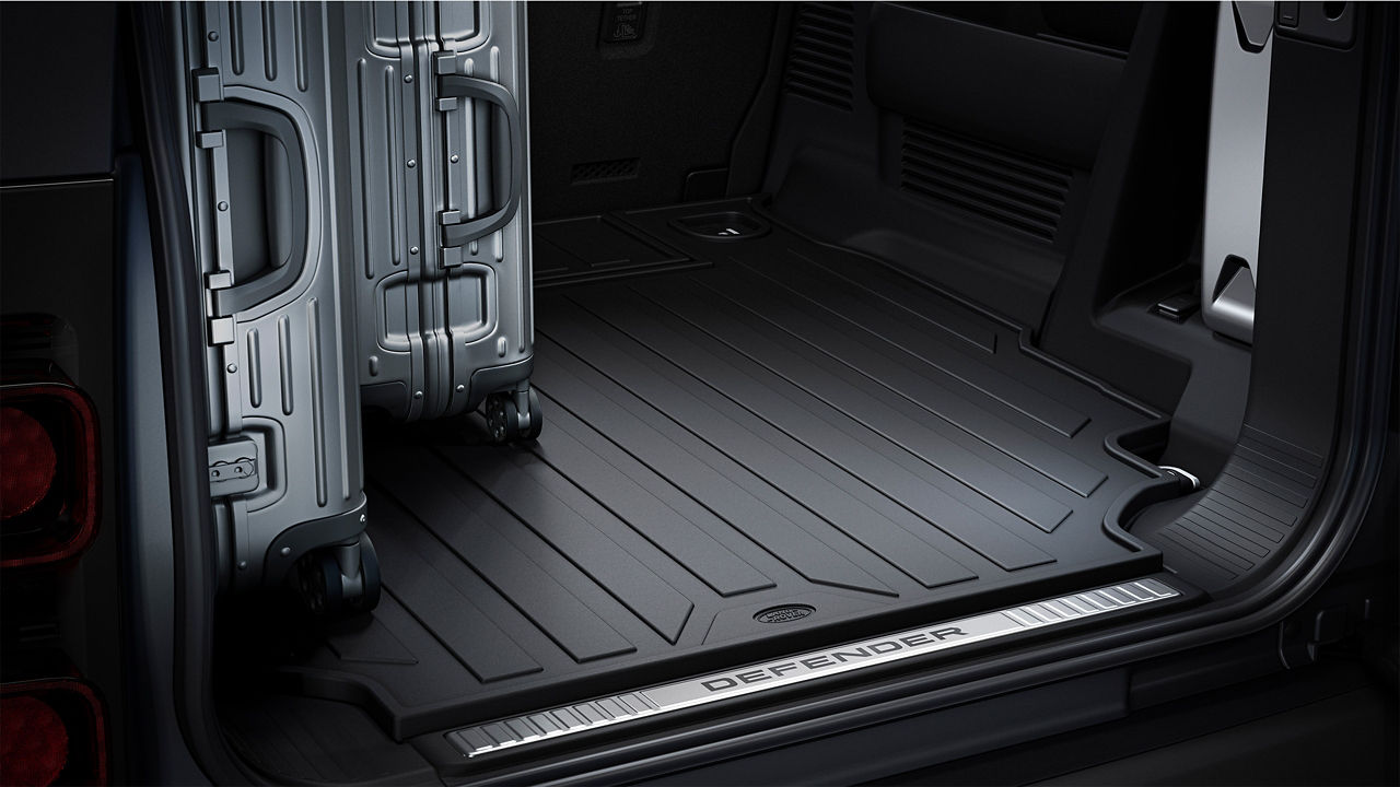 Defender boot space carrying luggage