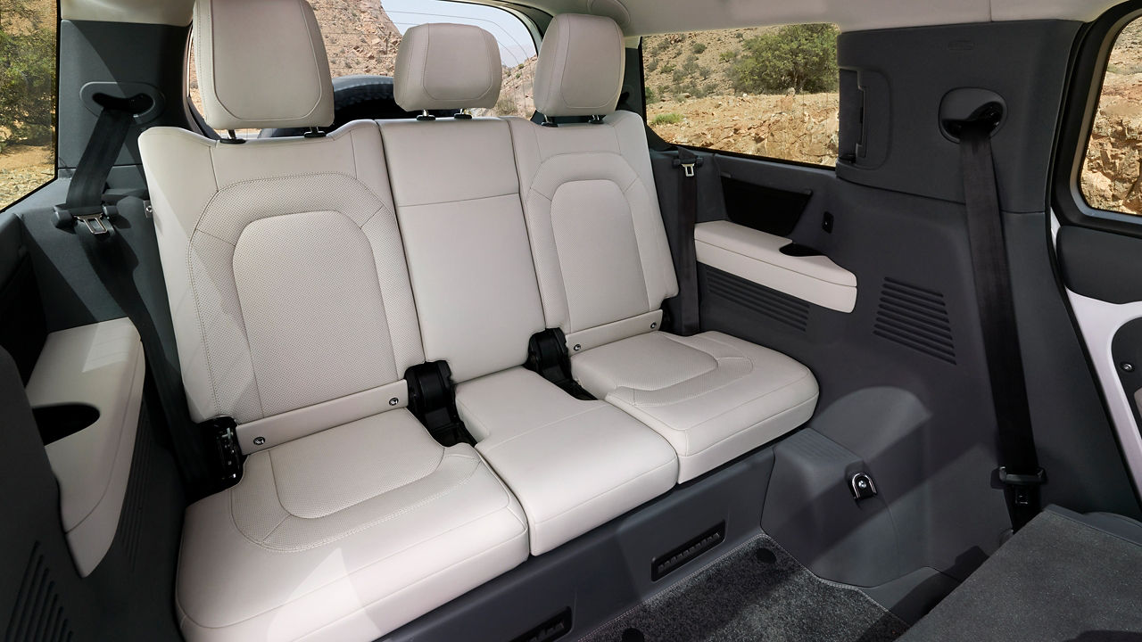 Defender rear seating view