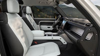 Side view of defender seat