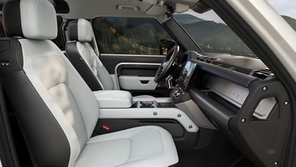 Side view of defender seat