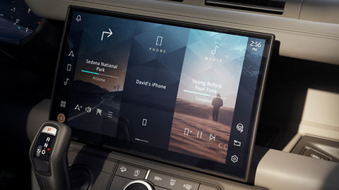 Defender Infotainment System with gear
