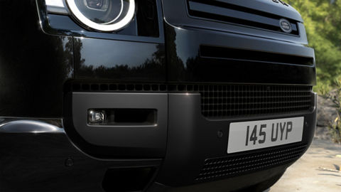 Defender bumper with flush taillights.