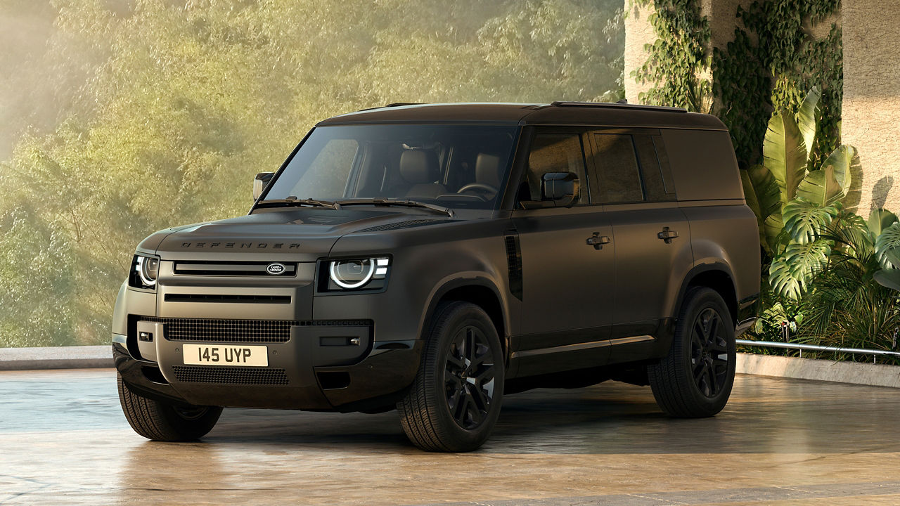 Defender parked on plain surface