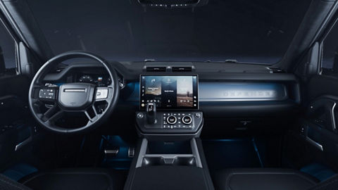 Defender interior  Infotainment System view