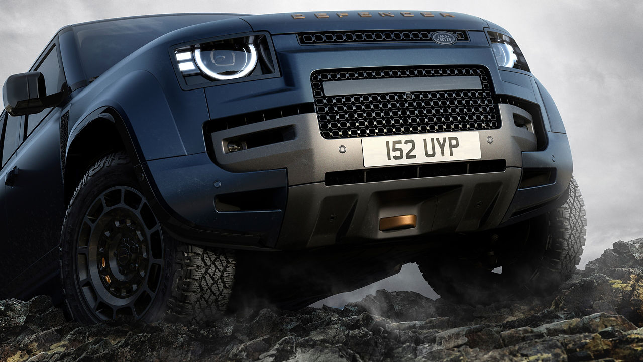 Defender closeup front view