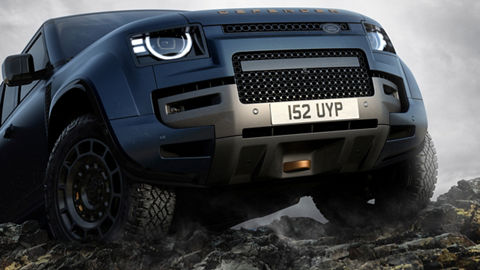 Defender closeup front view