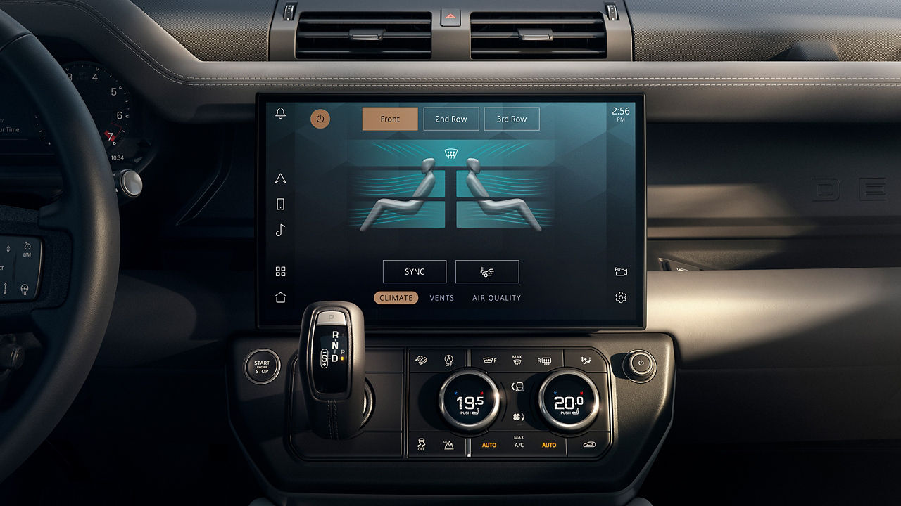 Defender Infotainment System with gear