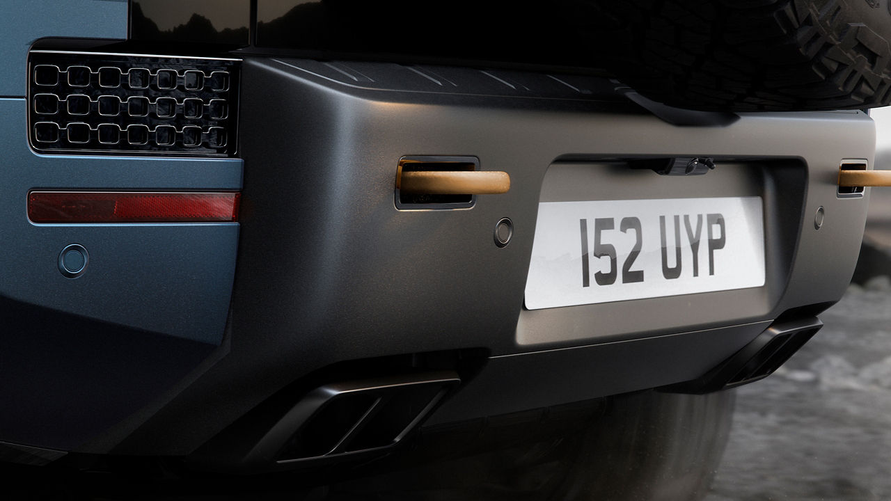 Defender nameplate