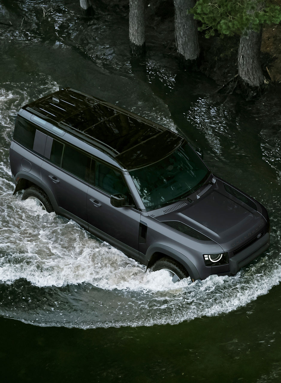 Profile shot of a Defender 