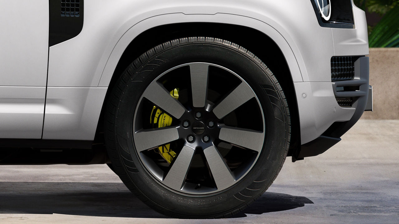 Defender tyre closeup