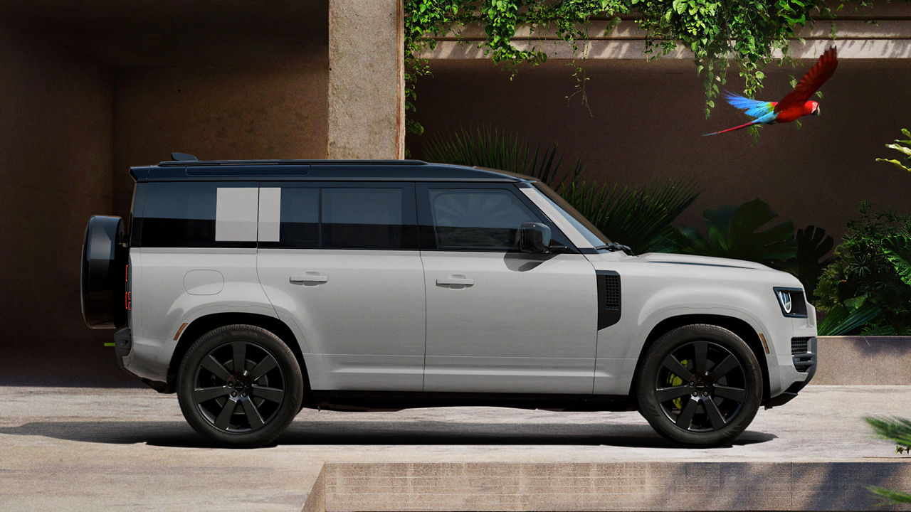 side view of the car