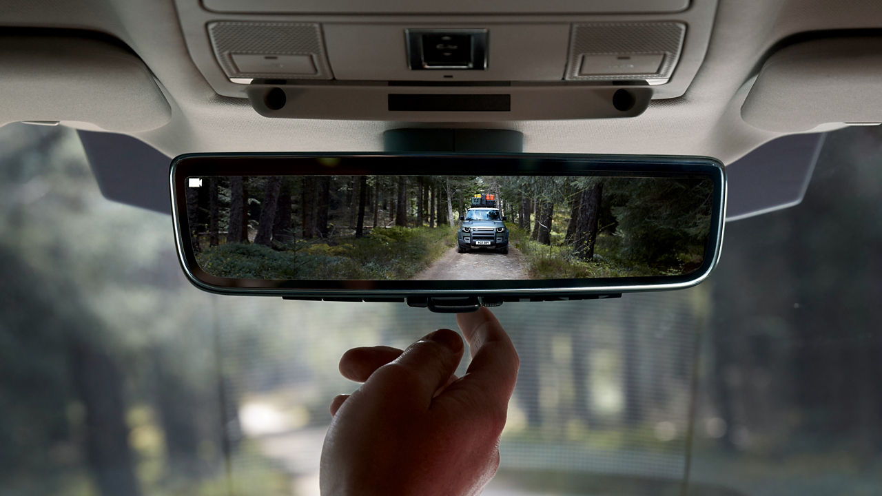 Defender interior mirror view