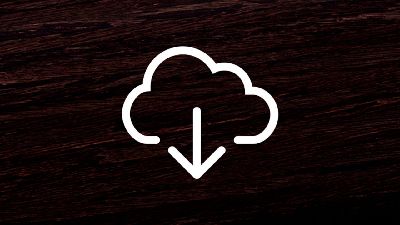 A cloud download icon