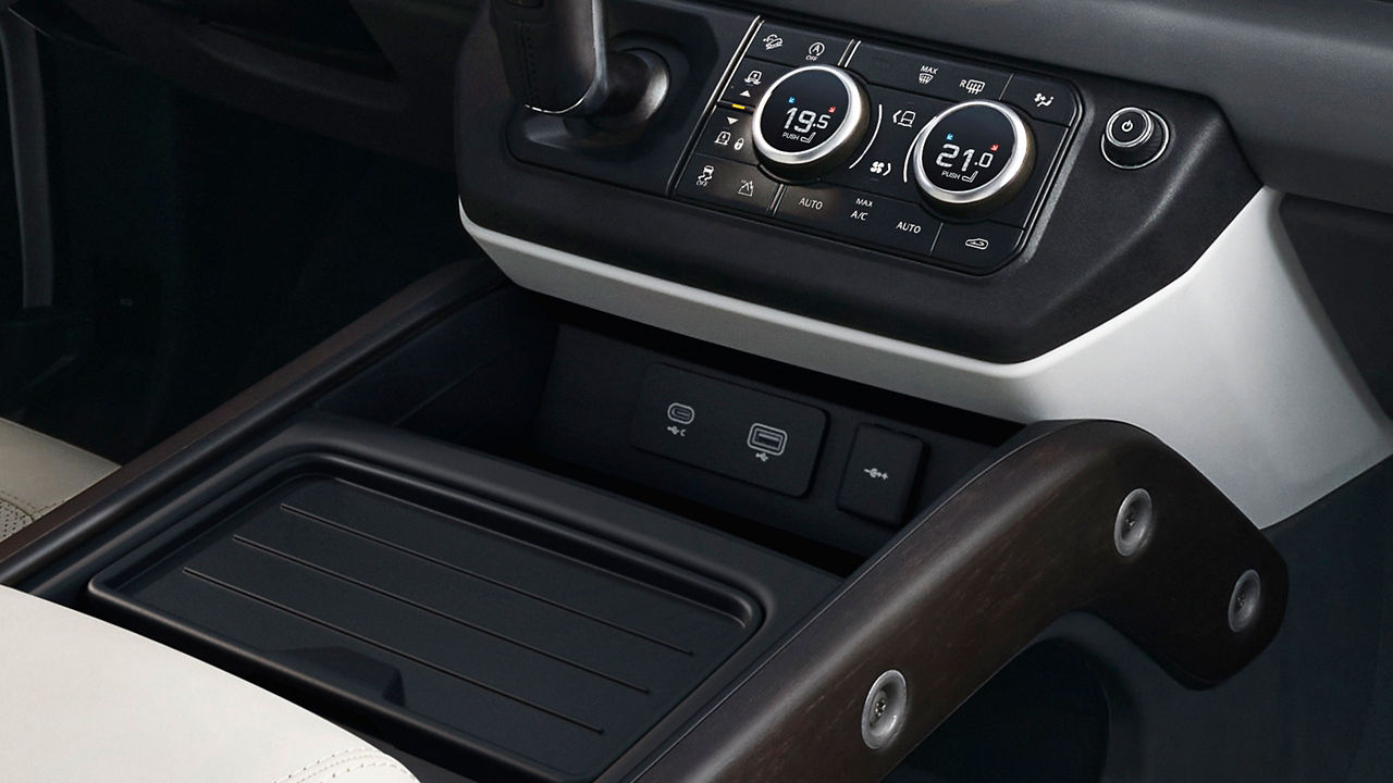 Defender USB Charging Port and modern luxury