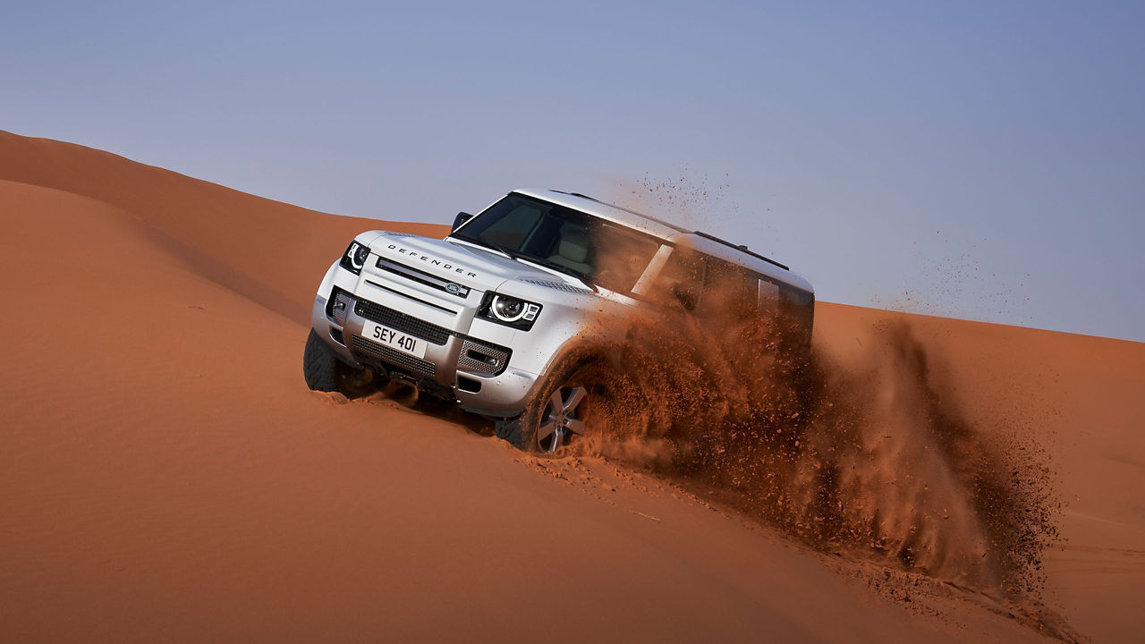 Defender Off-Roading in the Desert