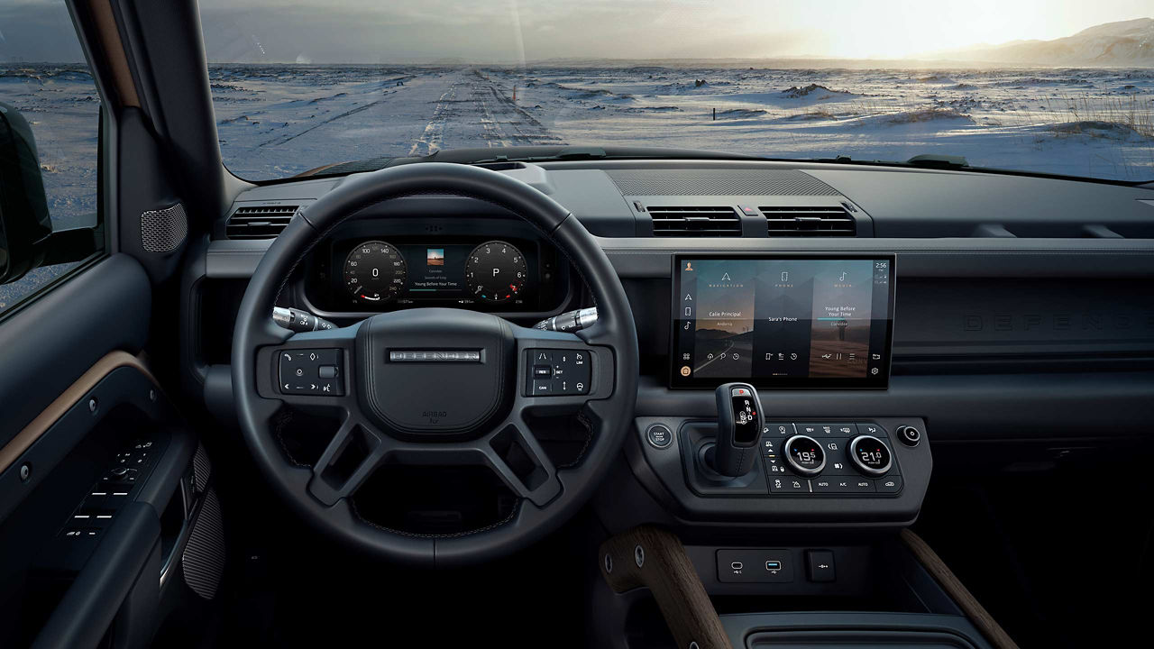 Range Rover Defender interior 