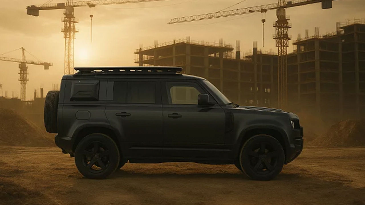 Side view of Defender