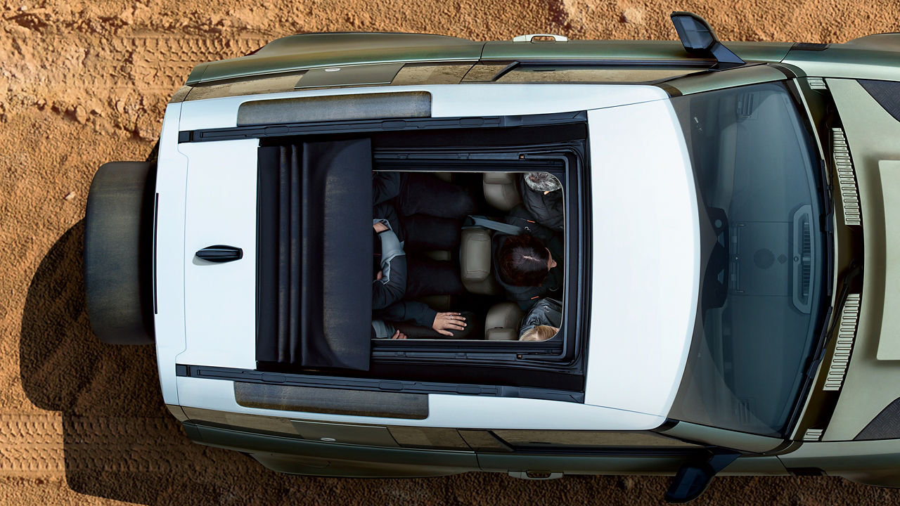 Defender sunroof opening