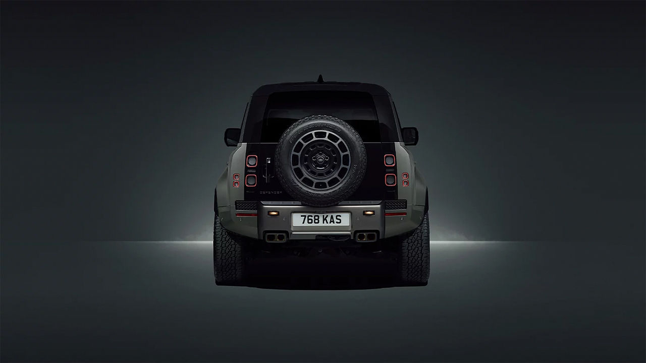 Back view of Defender