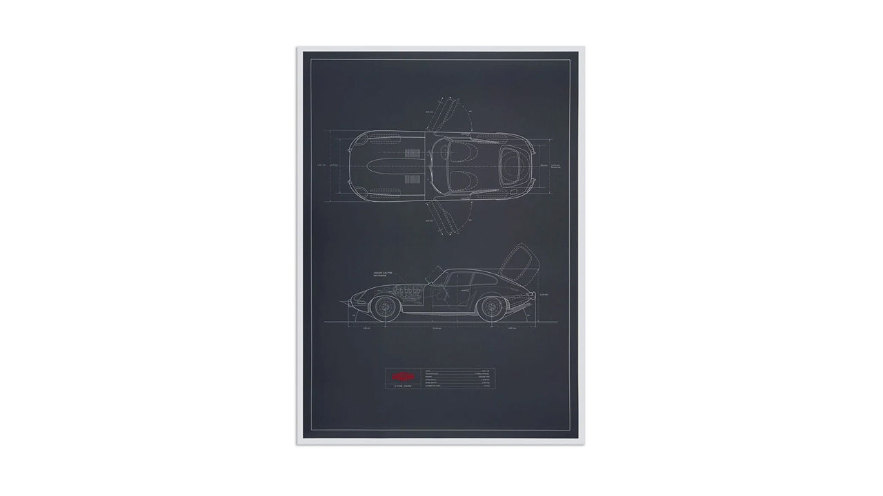 LIMITED EDITION JAGUAR E-TYPE ARTWORK