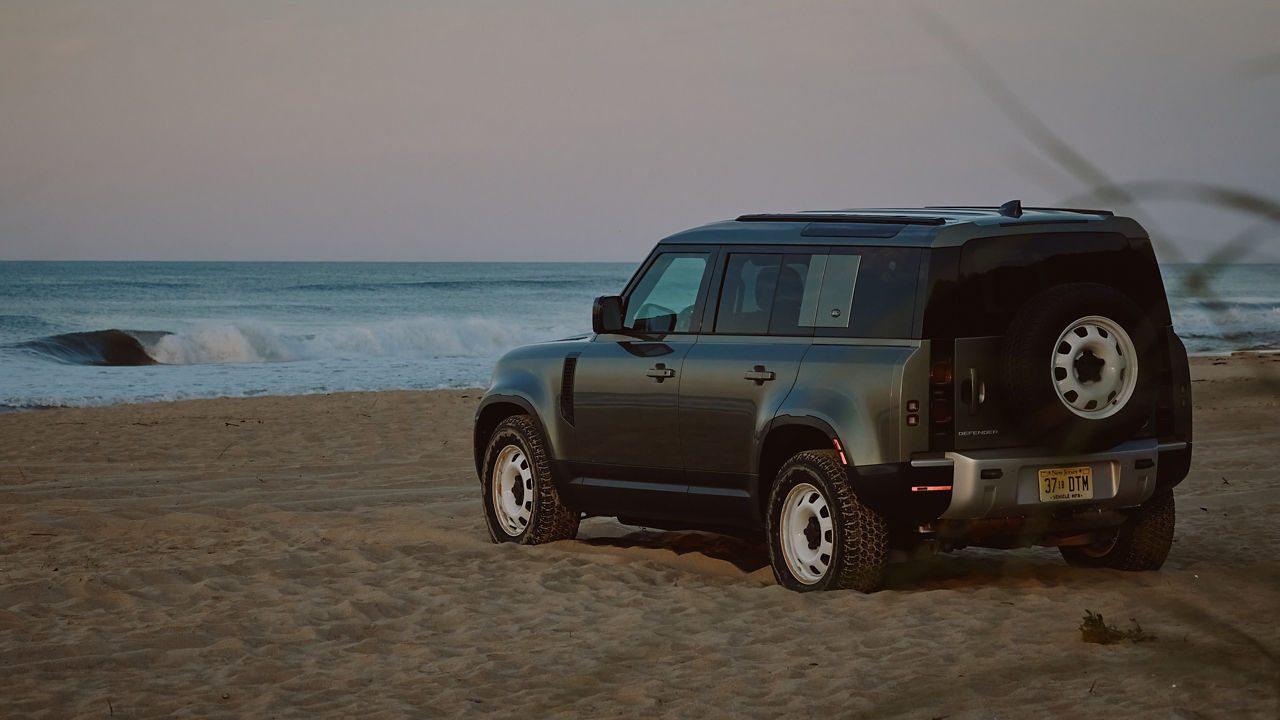 Defender on Beach