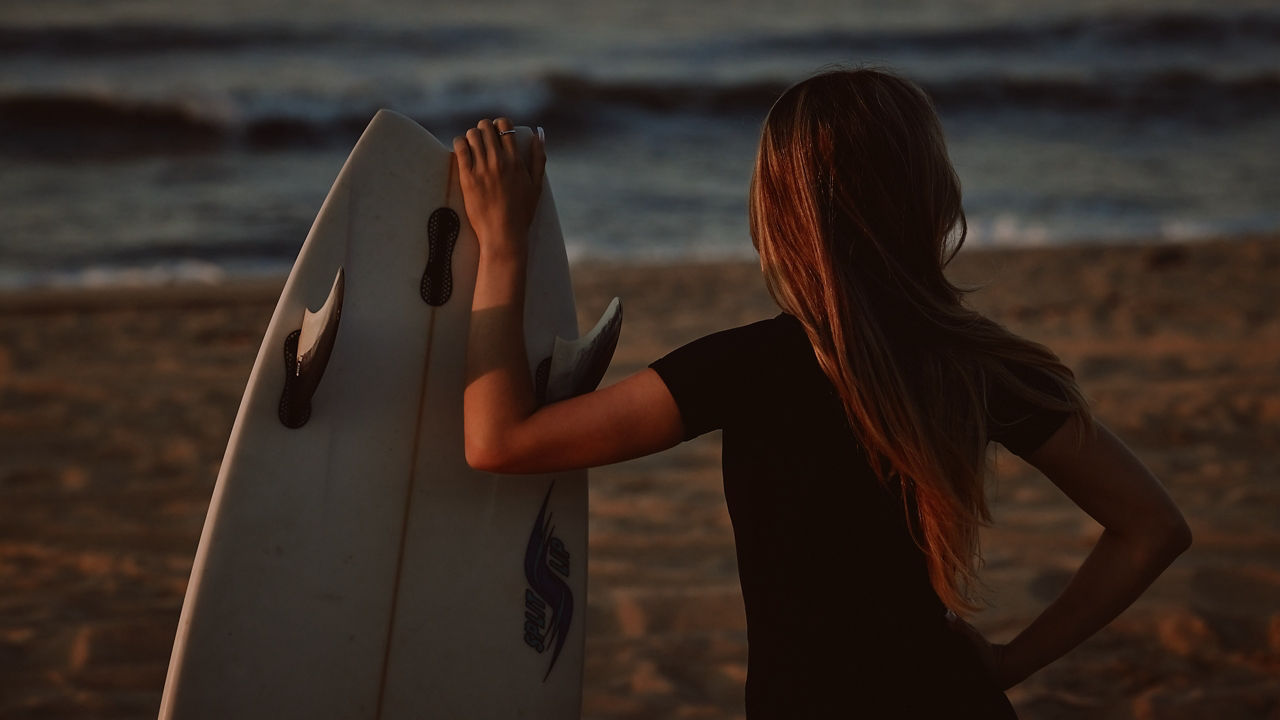 Surf Board on Beach