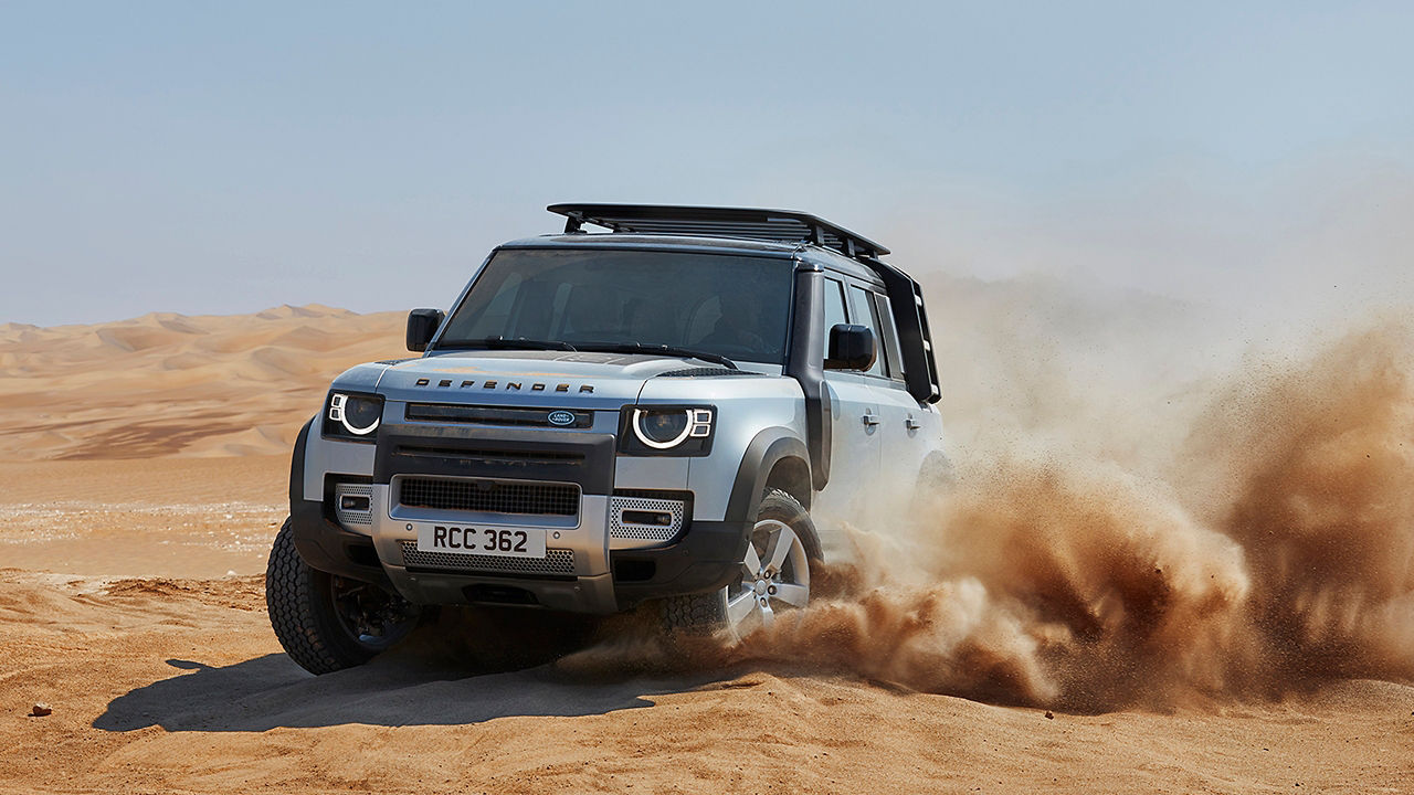 Defender on desert