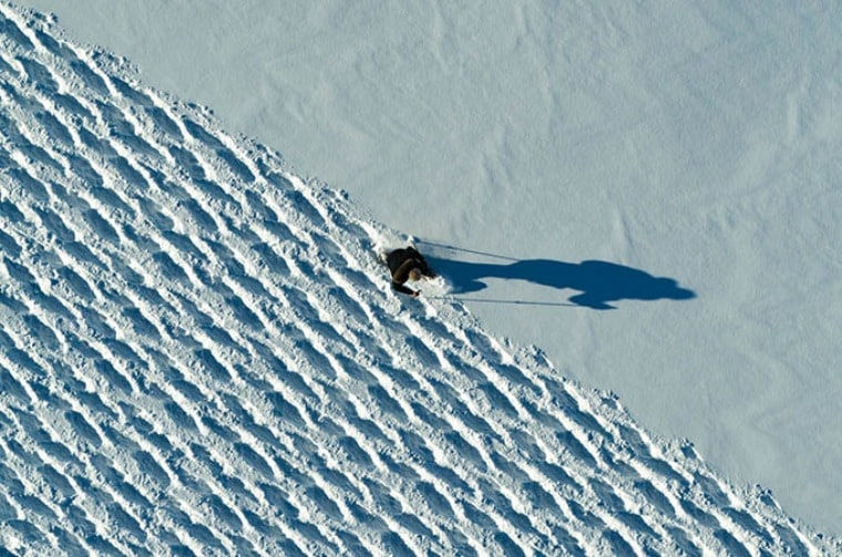 Man Walking in snow