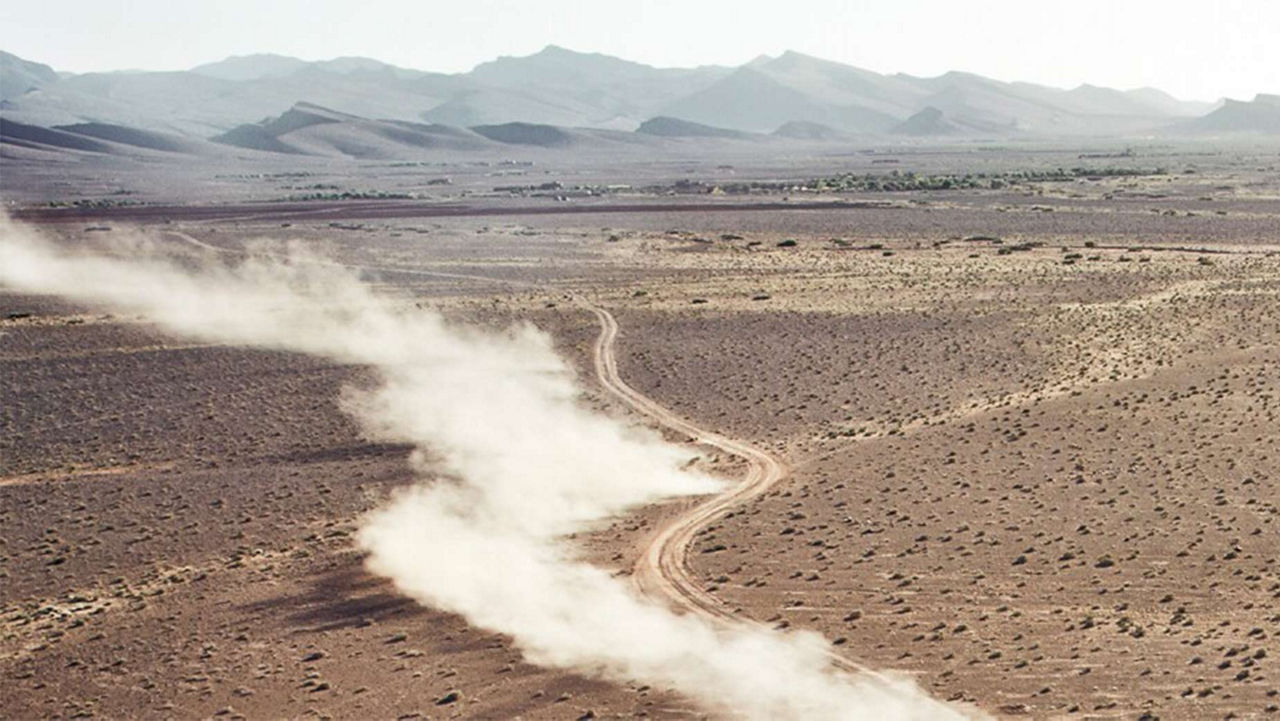 Desert Landscape Aerial View