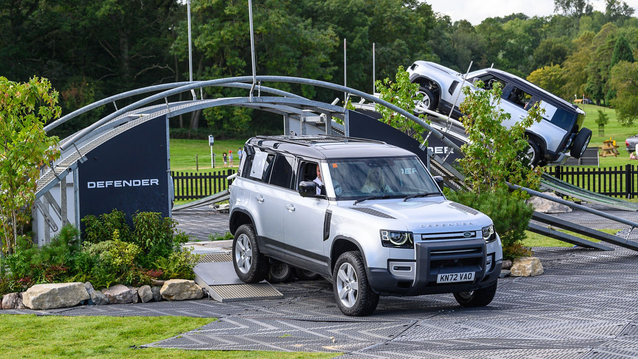 Defender at Equestrian Event