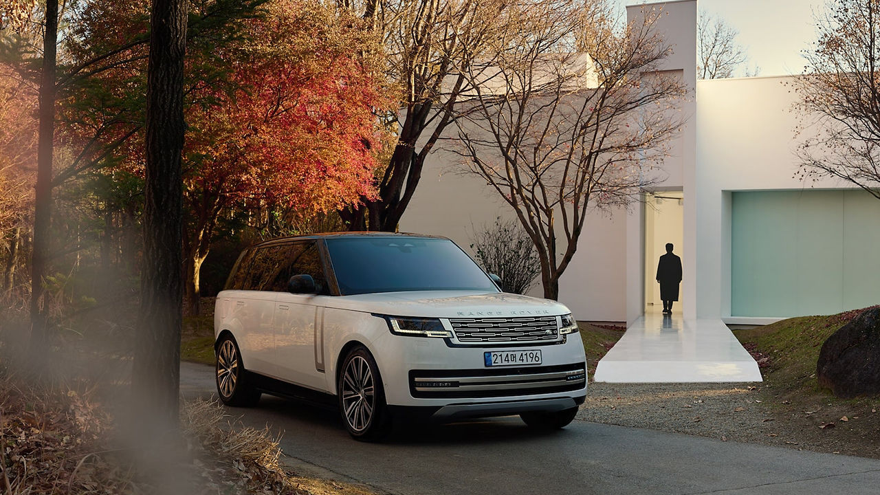 Range Rover standing in parking